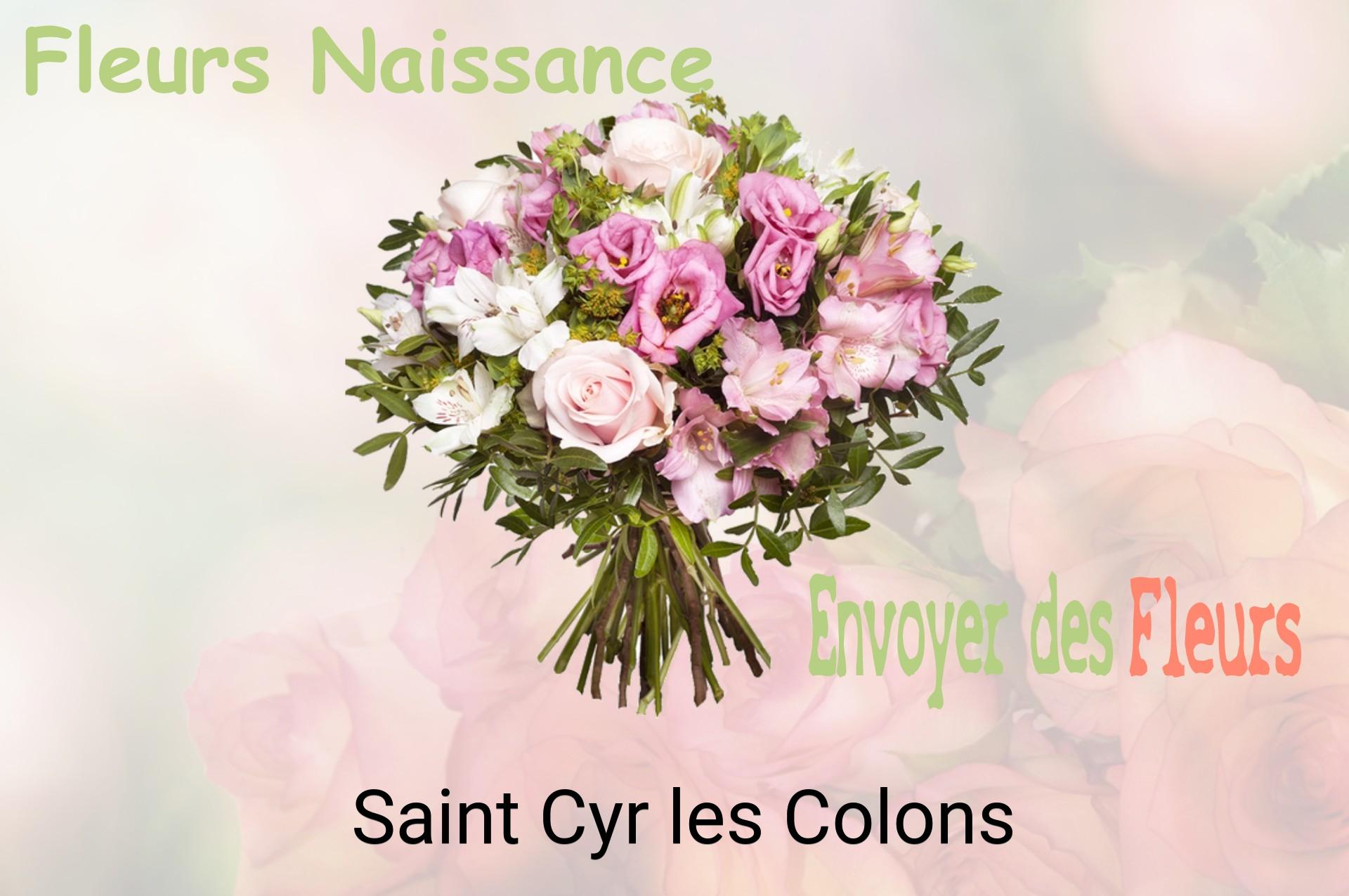 Bouquet de fleurs de naissance livré à Saint-Cyr-les-Colons