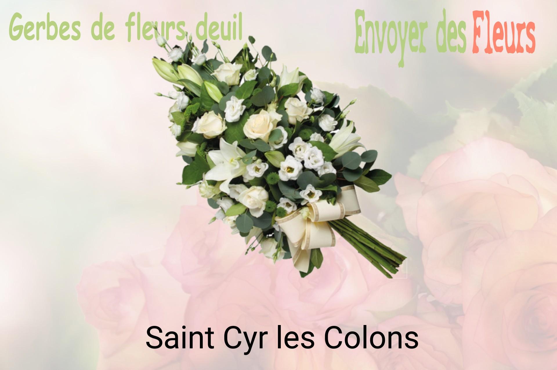 Gerbe de fleurs de deuil livrée à Saint-Cyr-les-Colons